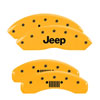 MGP 42007SJPLYL | 4 Caliper Covers Engraved Front JEEP Engraved Rear JEEP Grill logo Yellow finish black ch; 2012-2012 Alternate Image 7