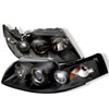 SPYDER 5010445 | Spyder Ford Mustang Halo Projector Headlights - Black - (PRO-YD-FM99-1PC-AM-BK); 1999-2004 Alternate Image 2