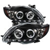 SPYDER 5032515 | Spyder Toyota Corolla DRL LED Projector Headlights - Black - (PRO-YD-TC09-DRL-BK); 2009-2010 Alternate Image 1