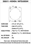 CSF 2858X | Universal Half Radiator w/-16AN & Slip-On Fittings/12in SPAL Fan & Shroud Alternate Image 4