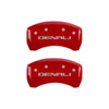 MGP 34212SDNLRD | 4 Caliper Covers Engraved Front & Rear Denali Red Finish Silver Char 2019 GMC Arcadia; 2017-2020 Alternate Image 6