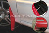 Rally Armor mf2-ur-rd/wh | 1993-2001 Subaru Impreza UR Red Mud Flap w/ White Logo; 1993-2001 Alternate Image 2