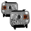 SPYDER 5080868 | Spyder GMC Sierra 2500HD/3500HD Projector Headlights - Light Bar DRL - Chrome - (PRO-YD-GS14V2-LBDRL-C); 2014-2015 Alternate Image 2