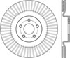 Stoptech 126.61124CSR | StopTech Ford Focus Sport Slotted Cryo Brake Rotor, Front Right; 2016-2018 Alternate Image 1