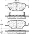 Stoptech 309.10330 | StopTech Sport Brake Pads Pontiac G5 5 Lug, Rear; 2010-2010 Alternate Image 2