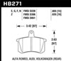 Hawk Performance HB271F.635 | Hawk 90-91 Audi Coupe Quattro / 93-95 Audi 90 HPS Rear Brake Pads; 1990-1991 Alternate Image 1