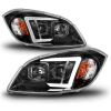 ANZO 121573 | 05-10 Chevrolet Cobalt / 07-10 Pontiac G5 LED Projector Headlights w/ Seq Black Housing; 2005-2010 Alternate Image 1