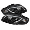 SPYDER 5071842 | Spyder Audi A4 ( Will Not Fit Convertible ) Light Tube DRL LED Projector Headlights - Black - (PRO-YD-AA405-LTDRL-G2-BK); 2006-2008 Alternate Image 1