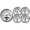 AutoMeter 1200 | Autometer Old Tyme White II 5 Piece Kit (Elec Speed/Oil Press/Water Temp/Volt/Fuel Level) Alternate Image 1