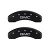 MGP 34015SGMCRD | 4 Caliper Covers Engraved Front & Rear GMC Red finish silver ch; 2015-2020 Alternate Image 3