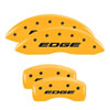 MGP 10242SEDEYL | 4 Caliper Covers Engraved Front & Rear EDGE/2015 Yellow finish black ch; 2015-2018 Alternate Image 6