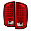 SPYDER 5002570 | Spyder Dodge Ram 3500 2500/Ram LED Tail Lights - Red Clear - (ALT-YD-DRAM02-LED-RC); 2500; 2002-2006 Alternate Image 1