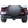 Rampage 7648 | 1976-1983 Jeep CJ5 Double Tube Rear Bumper - Black; 1976-1983 Alternate Image 1