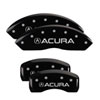 MGP 38011SMGPBK | MGP 4 Caliper Covers Engraved Front & Rear MGP Black finish silver ch; 2006-2008 Alternate Image 6