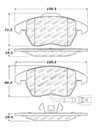 Stoptech 309.11070 | StopTech Sport Brake Pads Audi A3, Front; 2005-2013 Alternate Image 2