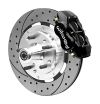 Wilwood 14015548d | 55-57 Chevrolet Bel Air Forged Dynalite Front Big Brake Kit - Black; 1955-1957 Alternate Image 1