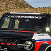 Ford Racing m-1820-brw | Ford Performance Bronco Windshield Banner - White; 2020-2024 Alternate Image 1