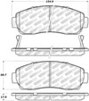 Stoptech 305.10890 | StopTech Street Select Brake Pads Acura RDX, Front; 2007-2012 Alternate Image 1