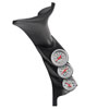 AutoMeter 7075 | Autometer 99-06 Ford Powerstroke/SD Black Triple Pillar Ultra-Lite Gauge Kit; 1999-2006 Alternate Image 1