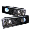 SPYDER 5009289 | Spyder C-10 C/k Series Halo Projector Headlights - Black - (PRO-YD-CCK88-BK); 1988-1999 Alternate Image 1