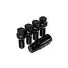 Vossen lug-bl1450-30-bc | 30mm Lock Bolt - 14x1.5 - 17mm Hex - Cone Seat - Black (Set of 4) Alternate Image 1