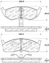 Stoptech 309.06420 | StopTech Sport Brake Pads Plymouth Neon 5 Lug, Front; 1995-1995 Alternate Image 2