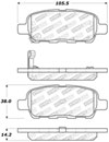 Stoptech 309.09050 | StopTech Sport Brake Pads Nissan Maxima, Rear; 2004-2008 Alternate Image 2