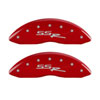 MGP 14030SSSRRD | 4 Caliper Covers Engraved Front & Rear SSR Red finish silver ch; 2006-2006 Alternate Image 1