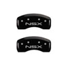 MGP 39008SNSXBK | 4 Caliper Covers Engraved Front Acura Engraved Rear NSX Black finish silver ch; 2003-2004 Alternate Image 2