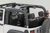 Rugged Ridge 13613.02 | Roll Bar Cover Black Polyester 07-18 Jeep Wrangler JK; 2007-2018 Alternate Image 2