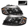 SPYDER 5008510 | Spyder Audi A3 DRL LED Projector Headlights - Black - (PRO-YD-AA306-DRL-BK); 2006-2008 Alternate Image 2