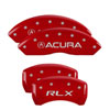 MGP 39005SACURD | 4 Caliper Covers Engraved Front & Rear Acura Red finish silver ch; 2002-2006 Alternate Image 6