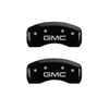 MGP 34002SGMCBK | 4 Caliper Covers Engraved Front & Rear GMC Black finish silver ch; 2013-2017 Alternate Image 2