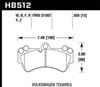 Hawk Performance HB512W.605 | Hawk 08 Porsche Cayenne GTS/Turbo / 03-09 Cayenne / 04-05 VW Touareg DTC-30 Race Front Brake Pads; 2003-2009 Alternate Image 2