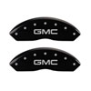 MGP 34212SGMCBK | 4 Caliper Covers Engraved Front & Rear GMC Black Finish Silver Char 2019 GMC Arcadia; 2017-2020 Alternate Image 3