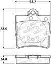 Stoptech 308.07790 | StopTech Street Brake Pads Mercedes-Benz SLK230, Rear; 2001-2004 Alternate Image 1