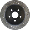 Stoptech 127.63054L | StopTech Chrysler PT Cruiser Sport Drilled/Slotted Rotor, Rear Left; 2003-2010 Alternate Image 6