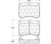 Stoptech 308.04730 | StopTech Street Brake Pads Mazda Protege Front Caliper Cast# 22-14, Front; 1990-1998 Alternate Image 1