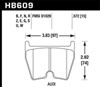 Hawk Performance HB609W.572 | Hawk 08-15 Audi R8 / 03-14 Lamborghini Gallardo DTC-30 Front Race Pads; 2008-2015 Alternate Image 2