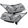 SPYDER 5074171 | Spyder Chevrolet Cruze Projector Headlights - Light Tube DRL - Chrome - High H1 (Included) - Low H7 (Included) - (PRO-YD-CCRZ11-LTDRL-C); 2011-2013 Alternate Image 1