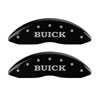 MGP 49002SBSHBK | 4 Caliper Covers Engraved Front Buick Engraved Rear Buick Shield Black finish silver ch; 2006-2010 Alternate Image 1