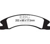 EBC ud1565 | 15+ Cadillac Escalade Ext/Esv 6.2 2WD Ultimax2 Front Brake Pads; 2015-2023 Alternate Image 5