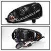 SPYDER 5017505 | Spyder Volkswagen Jetta ( Halogen Bulb Type ) DRL LED Projector Headlights - Black - (PRO-YD-VG06-DRL-BK); 2006-2009 Alternate Image 8