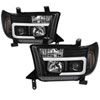 SPYDER 5085344 | Spyder 08-13 Toyota Sequoia Projector Headlights - Light Bar DRL - Black PRO-YD-TTU07V2-LB-BK; 2008-2013 Alternate Image 2