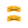 MGP 20211SHONYL | 4 Caliper Covers Engraved F & R Honda Yellow Finish Black Char 2011 Honda Accord Crosstour; 2010-2011 Alternate Image 6