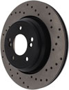 Stoptech 128.34054R | StopTech BMW M3 Sport Cryo Cross Drilled Rotor, Rear Right; 2001-2006 Alternate Image 3