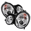 SPYDER 5011305 | Spyder Mercedes Benz W210 E-Class Halo Projector Headlights - Chrome - (PRO-YD-MBW21099-HL-C); 2000-2002 Alternate Image 2