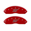 MGP 10231SSTORD | 4 Caliper Covers Engraved Front & Rear ST Red finish silver ch; 2013-2018 Alternate Image 1