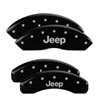 MGP 42007SJEPBK | 4 Caliper Covers Engraved Front & Rear JEEP Black finish silver ch; 2012-2012 Alternate Image 7