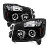 SPYDER 5011572 | Spyder Nissan Titan Halo LED ( Replaceable LEDs ) Projector Headlights - Black - (PRO-YD-NTI04-HL-BK); 2004-2013 Alternate Image 1